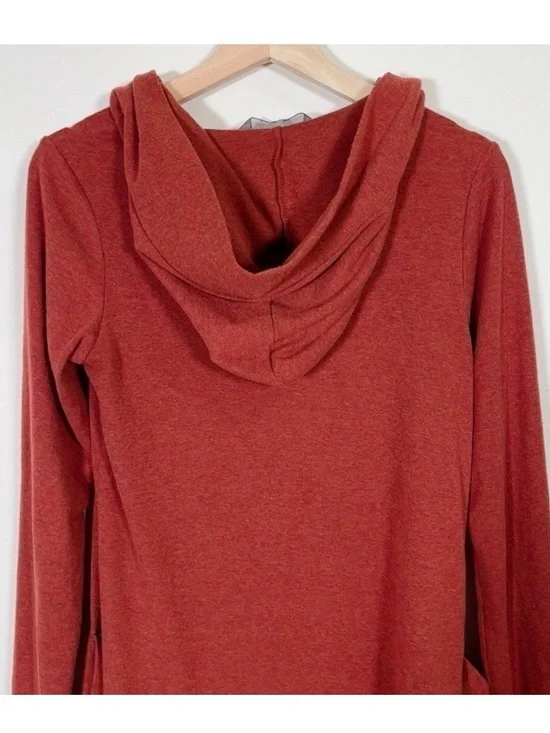 Code x Mode Lightweight Open-Front Rust Cardigan - Picture 10 of 13